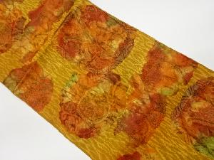 リサイクル　抽象模様織出し名古屋帯